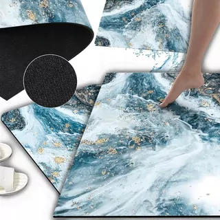 Protišmyková, rýchloschnúca kúpeľňová predložka GOLDEN OCEAN Mat 80x50 XXL
